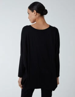 Hotfix Multi Heart Batwing Top(Black Hotfix Multi Heart Batwing Top 4) -Repertoire Fashion Store BV3771 BLACK 22187