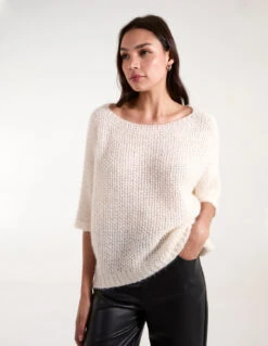 Fluffy Textured Knit Jumper(Fluffy Textured Knit Jumper)