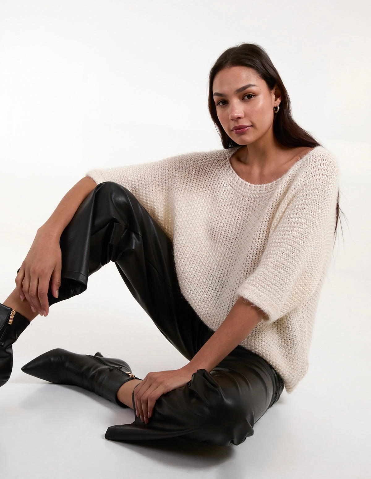 Fluffy Textured Knit Jumper(Fluffy Textured Knit Jumper) 2 Fluffy Textured Knit Jumper(Fluffy Textured Knit Jumper) - Image 2