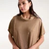 Roll Neck Oversize Lurex Top(Gold Roll Neck Oversize Lurex Top)