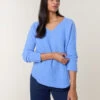 Soft Touch V-Neck Jumper(Soft Touch V Neck Jumper 1) 9 Soft Touch V-Neck Jumper(Soft Touch V Neck Jumper 1) -Repertoire Fashion Store BV4647 DENIM 16977