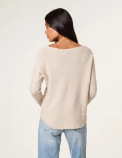 Soft Touch V-Neck Jumper(Soft Touch V Neck Jumper) -Repertoire Fashion Store BV4647 STONE14616