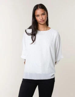 Studded Wave Chiffon Kaftan Top(Studded Wave Chiffon Kaftan Top)