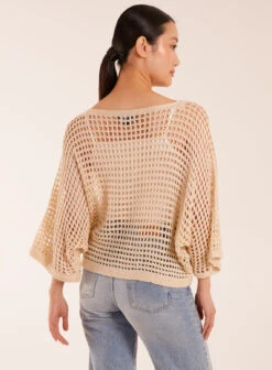 Round Neck Crochet Net Top -Repertoire Fashion Store BV5162001 127780