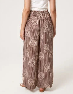 Wide Leg Trouser In Circular Print(Wide Leg Trouser In Circular Print) 7 Wide Leg Trouser In Circular Print(Wide Leg Trouser In Circular Print) -Repertoire Fashion Store BV5279 BROWN 25894 6cff5a47 1744 439d 86f3 67521f71afb3