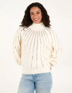 Sequin High Neck Jumper(Sequin High Neck Jumper)