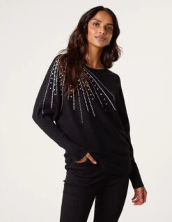 Jumper With Shoulder Embellishment(Jumper With Shoulder Embellishment)