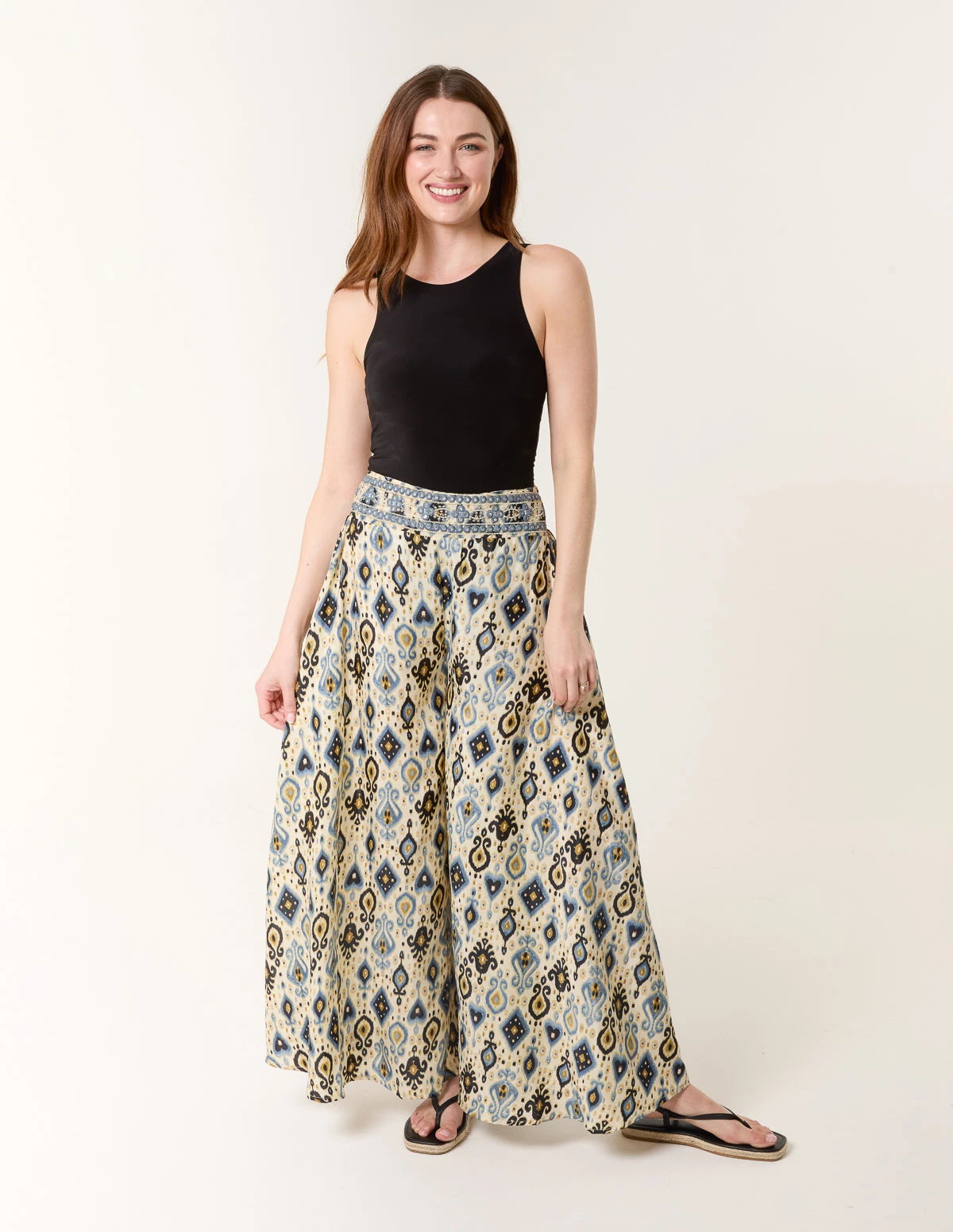 Shirred Wide Leg Trouser(Shirred Wide Leg Trouser) 1 Shirred Wide Leg Trouser(Shirred Wide Leg Trouser)