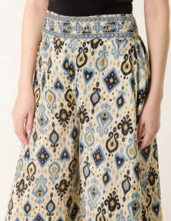 Shirred Wide Leg Trouser(Shirred Wide Leg Trouser) 6 Shirred Wide Leg Trouser(Shirred Wide Leg Trouser) -Repertoire Fashion Store NL257211 MULTI 15643