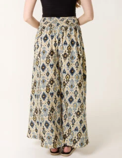 Shirred Wide Leg Trouser(Shirred Wide Leg Trouser) 7 Shirred Wide Leg Trouser(Shirred Wide Leg Trouser) -Repertoire Fashion Store NL257211 MULTI 15704