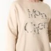 Slogan Mon Cheri Snake Sweatshirt(Beige Slogan Moncheri Snake Sweatshirt) 8 Slogan Mon Cheri Snake Sweatshirt(Beige Slogan Moncheri Snake Sweatshirt) -Repertoire Fashion Store NL258416 STONE 4022