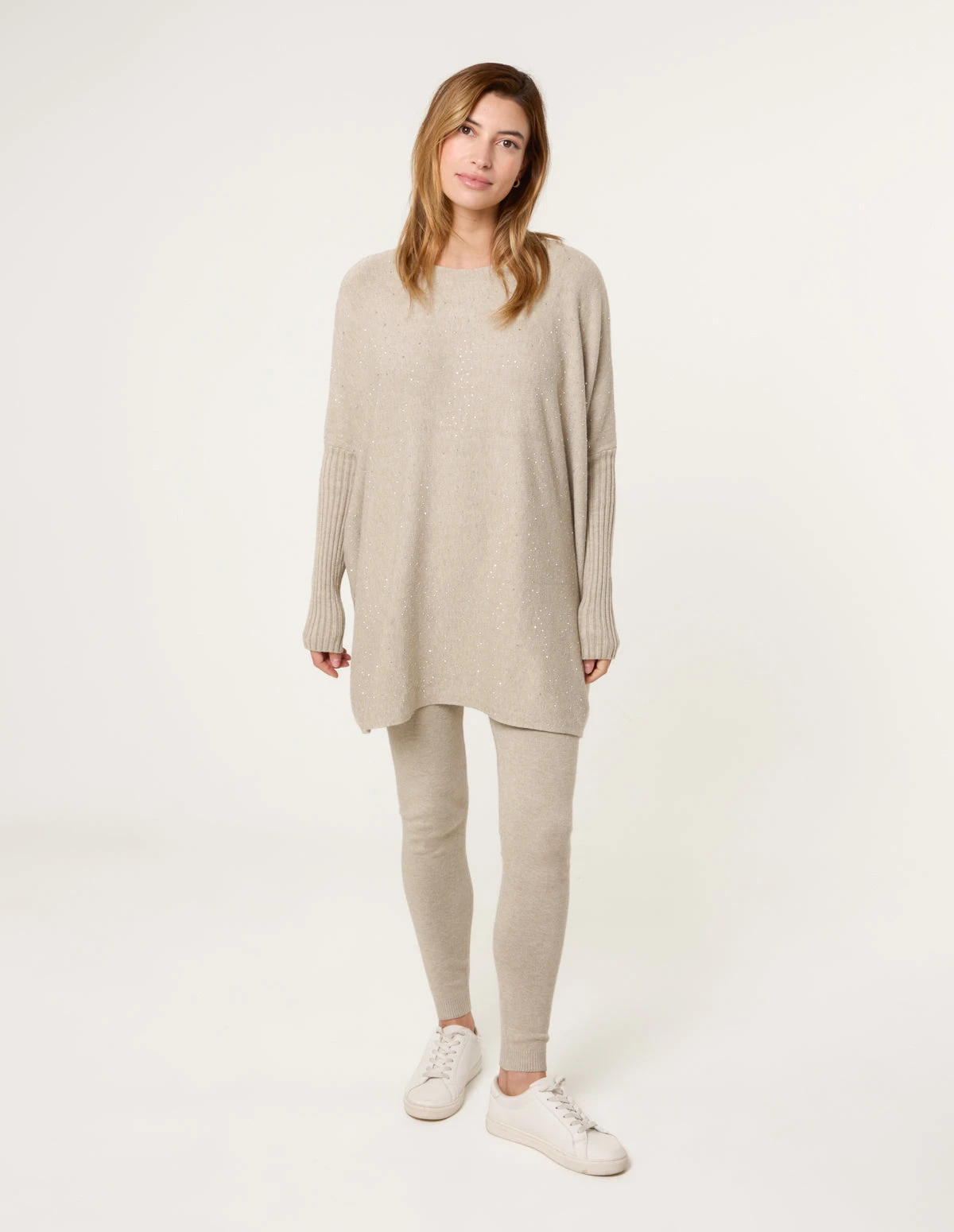 Scattered Studded Embellished Knitwear Set(Scattered Studded Embellished Knitwear Set) 2 Scattered Studded Embellished Knitwear Set(Scattered Studded Embellished Knitwear Set) - Image 2