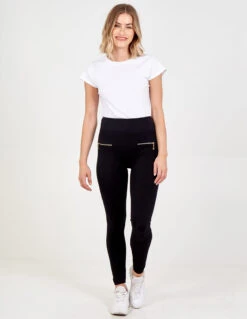 Black Slim Fit Trousers With Zips(Black Slim Fit Trousers)
