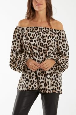 Leopard Print Blouse(Leopard Print Blouse Copy)