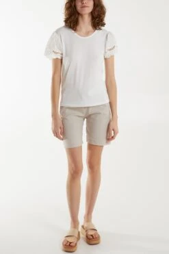 Repertoire Fashion Store -Repertoire Fashion Store QED3172 IVORY 15070