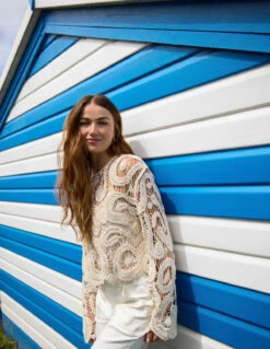 Sequins Crochet Top(Sequins Crochet Top)