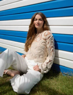 Sequins Crochet Top(Sequins Crochet Top) -Repertoire Fashion Store RESORT SS25 11 2