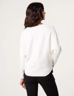 Rhinestone Jumper(Rhinestone Jumper) -Repertoire Fashion Store SP4238 IVORY 1033