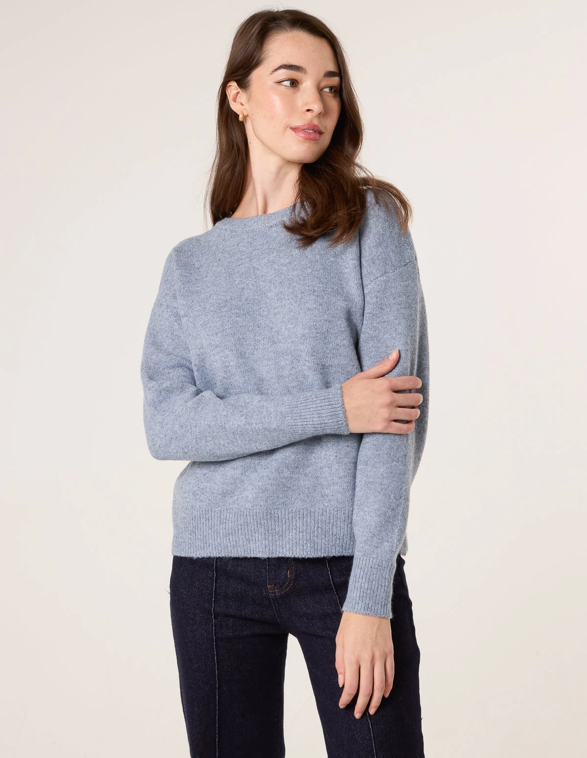 Round Neck Jumper(Denim Round Neck Jumper 2) 1 Round Neck Jumper(Denim Round Neck Jumper 2)