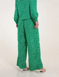 Abstract Polka Dot Trousers(Green Abstract Polka Dot Trousers) -Repertoire Fashion Store SS23112 GREEN 72080