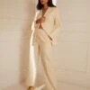 Wide Leg Suit Trousers(Stone Wide Leg Suit Trousers)