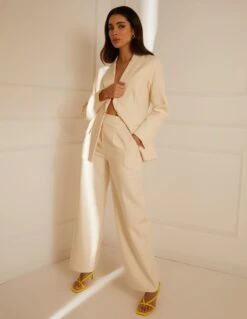 Wide Leg Suit Trousers(Stone Wide Leg Suit Trousers)