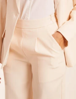 Wide Leg Suit Trousers(Stone Wide Leg Suit Trousers) -Repertoire Fashion Store SS24149B001 131691