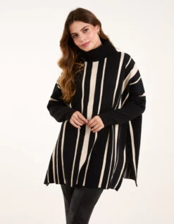 Roll Neck Pinstripe Jumper(Roll Neck Pinstripe Jumper)