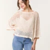 Round Neck Net Top(Stone Round Neck Net Top)
