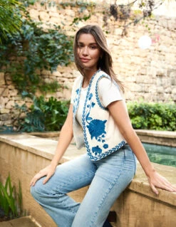 Embroidered Detailed Waistcoat(Embroidered Detailed Waistcoat)