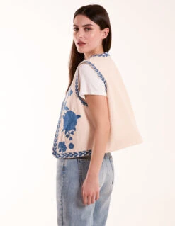 Embroidered Detailed Waistcoat(Embroidered Detailed Waistcoat) -Repertoire Fashion Store WF5213BV242 130227