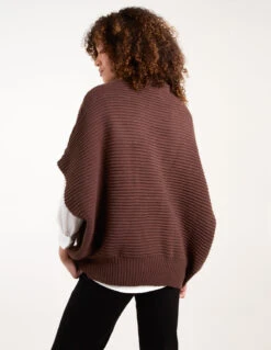 High Neck Oversized Ribbed Tabard Jumper(Brown High Neck Oversized Ribbed Tabard Jumper) 7 High Neck Oversized Ribbed Tabard Jumper(Brown High Neck Oversized Ribbed Tabard Jumper) -Repertoire Fashion Store WF5225BV025 135408