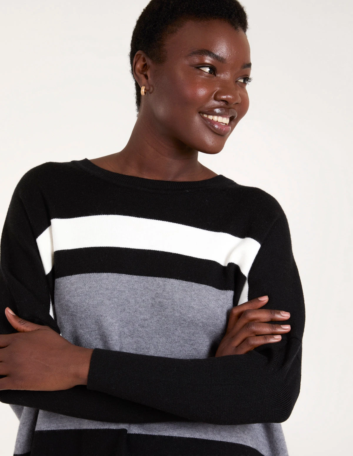 Multi Stripe Colour Block Jumper(Multi Stripe Colour Block Jumper) 2 Multi Stripe Colour Block Jumper(Multi Stripe Colour Block Jumper) - Image 2