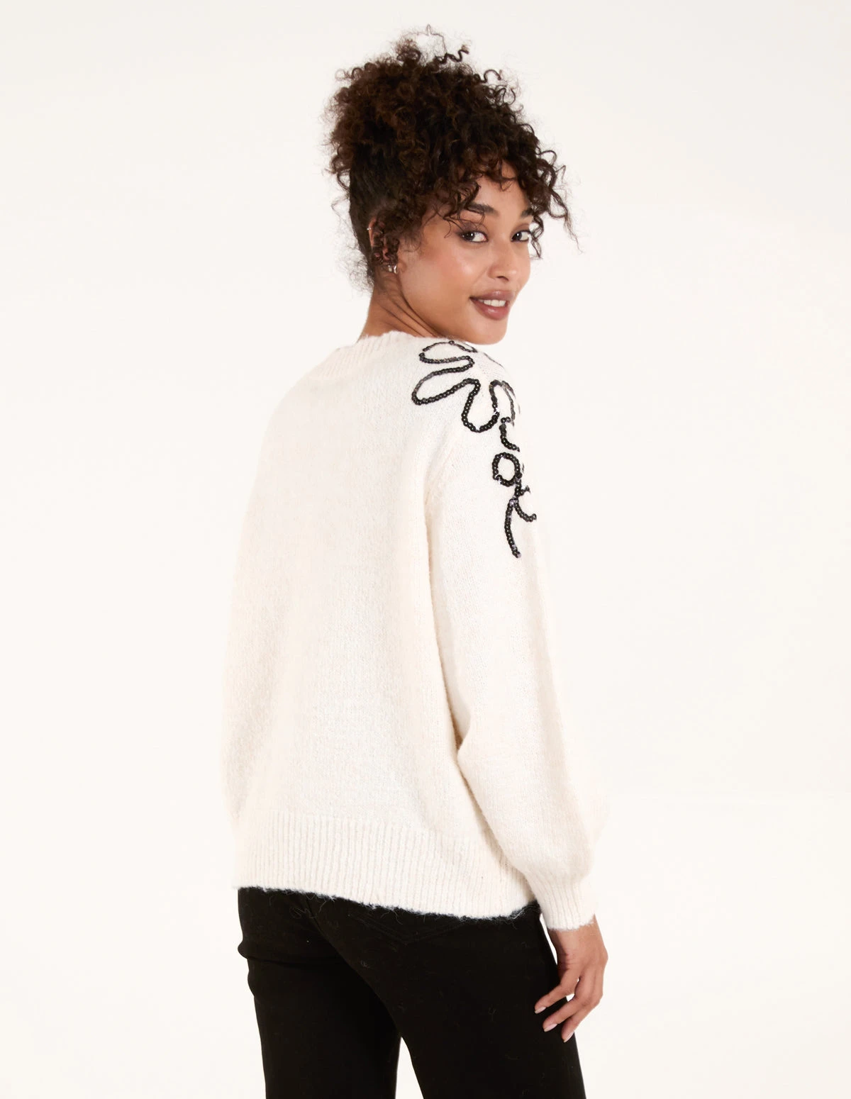 Abstract Flower Sequin Jumper(Abstract Flower Sequin Jumper) 3 Abstract Flower Sequin Jumper(Abstract Flower Sequin Jumper) - Image 3