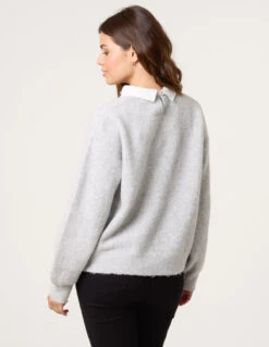 Peter Pan Embellished Jumper(Grey Peter Pan Embellished Jumper) -Repertoire Fashion Store WF5552 GREY 26496 efba1fc5 5523 49a4 9047 9019ad316b43