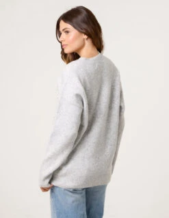 Embroidered Love Design Jumper(Embroidered Love Design Jumper) 7 Embroidered Love Design Jumper(Embroidered Love Design Jumper) -Repertoire Fashion Store WF5645 GREY 26300 18f9c074 0830 4be3 8840 c6c2c6f17ad1