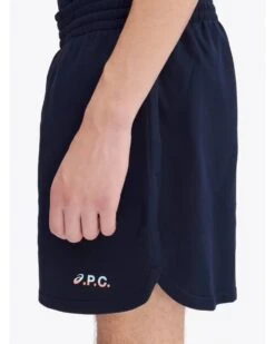 A.P.C. Mens Asics Coast Shorts Dark Navy Blue -Repertoire Fashion Store a p c mens asics coast shorts dark navy blue p46030 312452 image