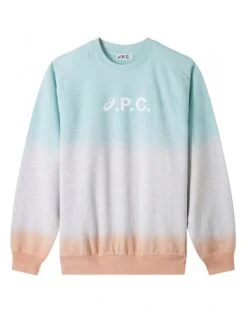A.P.C. Mens Asics Lake Dip Dye Sweatshirt Multicoloured