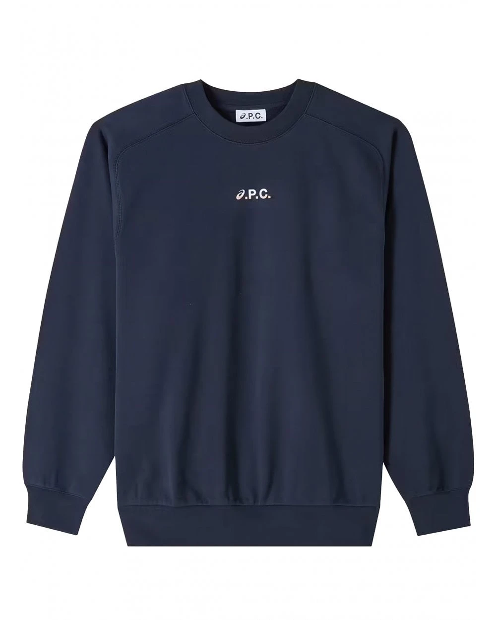 A.P.C. Mens Asics Lake Sweatshirt Dark Navy Blue 1 A.P.C. Mens Asics Lake Sweatshirt Dark Navy Blue