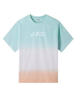 A.P.C. Mens Asics Wind Dip Dye T-Shirt Multicoloured