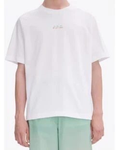 A.P.C. Mens Asics Wind T-Shirt White -Repertoire Fashion Store a p c mens asics wind t shirt white p46022 312384 image