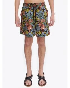 A.P.C. Mens Bobby Floral Swimshorts Multicoloured -Repertoire Fashion Store a p c mens bobby floral swimshorts multicoloured p46034 310797 image