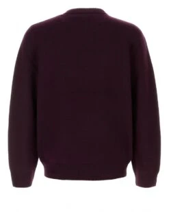 A.P.C. Mens Jay Varsity Jumper Burgundy -Repertoire Fashion Store a p c mens jay varsity jumper burgundy p46909 321170 image