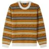 A.P.C. Mens Malcolm Repeat Pattern Jumper Brown -Repertoire Fashion Store a p c mens malcolm repeat pattern jumper brown p45347 293764 image