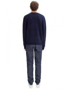 A.P.C. Mens Mens Edward Jumper Dark Navy -Repertoire Fashion Store a p c mens mens edward jumper dark navy p45344 293744 image