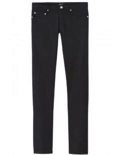 A.P.C. Mens New Standard Stretch Straight Jeans Black