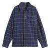 A.P.C. Mens Stanley Check Overshirt Dark Navy