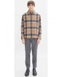 A.P.C. Mens Surchemise Bobby Check Overshirt Beige 5 A.P.C. Mens Surchemise Bobby Check Overshirt Beige -Repertoire Fashion Store a p c mens surchemise bobby check overshirt beige p45349 293285 image