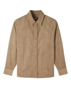 A.P.C. Mens Surchemise Bobby Overshirt Beige
