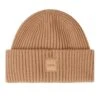 A.P.C. Unisex Michelle Ribbed Beanie Camel Brown